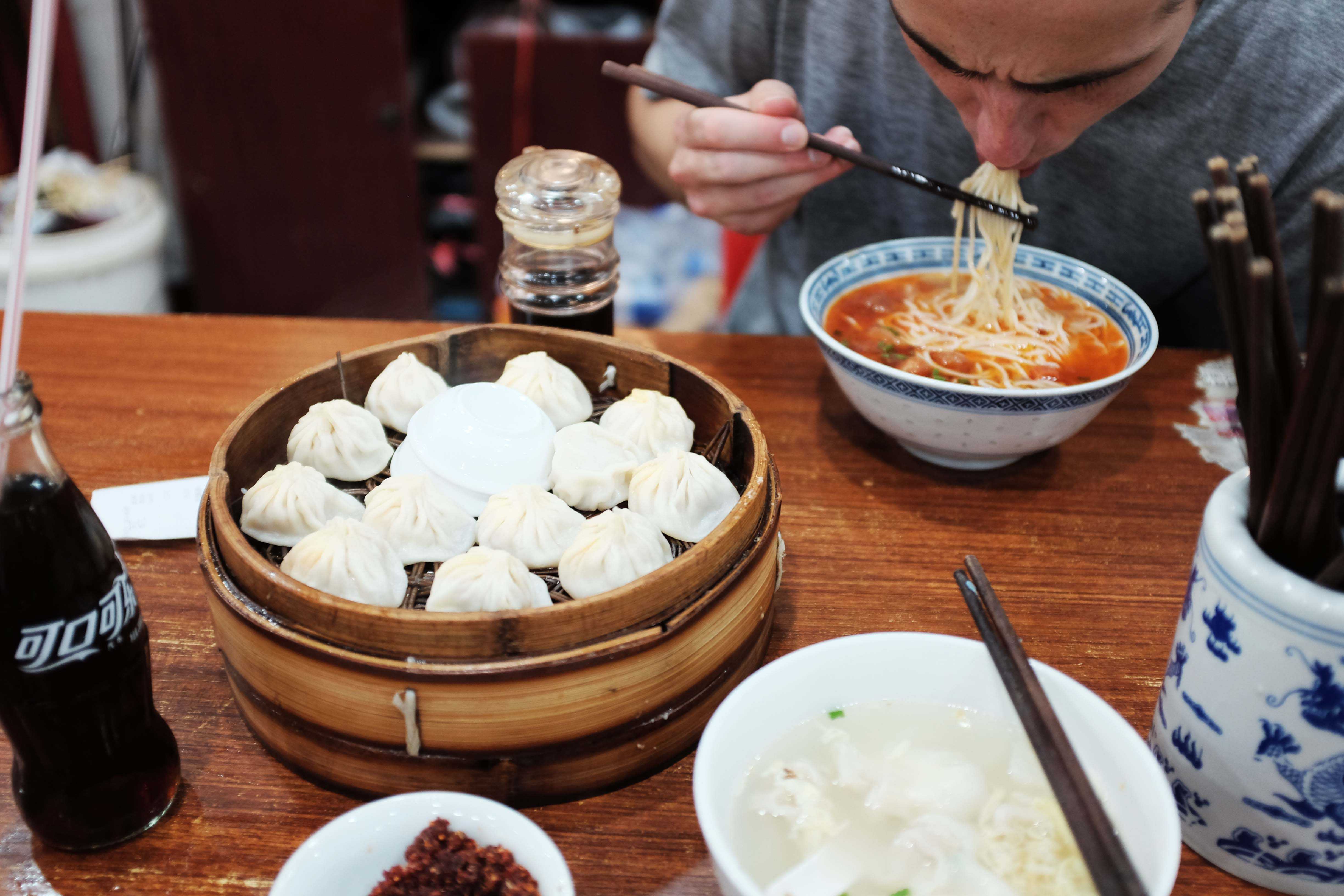 Dumplings in Shanghai, China